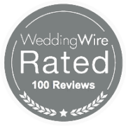 Hudson Gardens wedding wire badge